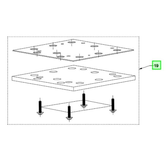 AEG Plateau de ponçage rectangulaire pour ponceuse BFS18SBL-14 (4931506537)