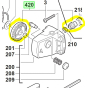 Milwaukee 4931369887 Roue conique complète de meuleuse & rainureuse