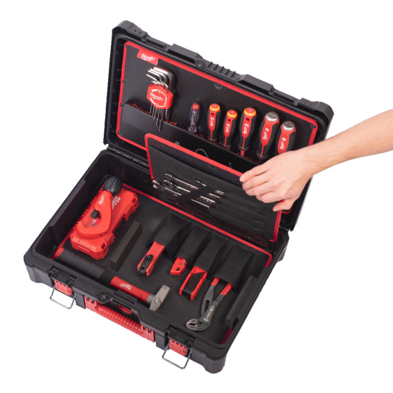 Milwaukee Boite à outils 73 pièces Packout pour plombier (4932499467) Milwaukee Boite à outils 73 pièces Packout pour plombier (4932499467)