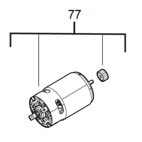 Milwaukee Moteur complet pour riveteuse M12 BPRT (4931465717)
