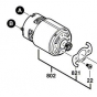 Bosch 2607022833 Moteur à Courant Continu 14.4V pour perceuse GSR 14.4 V-LI