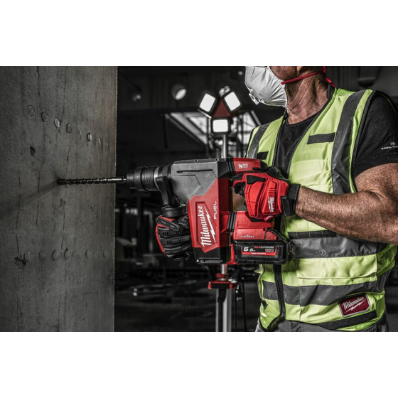 Milwaukee M18 ONEFHPX-802X Perforateur, burineur SDS+ 32mm FUEL 18V 5.0J 2x8Ah avec mandrin FIXTEC (4933478496)