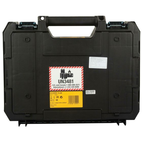 Dewalt Coffret T-Stak 2 de Rangement pour Perceuse 18V DCD795, DCD796, DCD995, DCD996 (N530863)