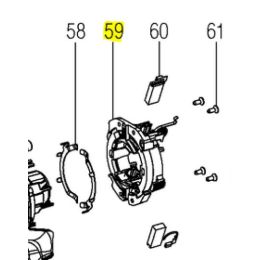 Metabo Module Porte-charbon pour perforateur KHE2645, KHE2245, KHE2445, KHE2845, KHE2845Q (316073230)