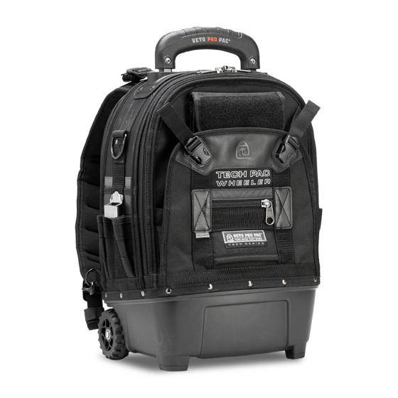 Veto Pro Pac Sac à dos outils avec roulettes Veto Tech Pac Wheeler Blackout (VPP10874)