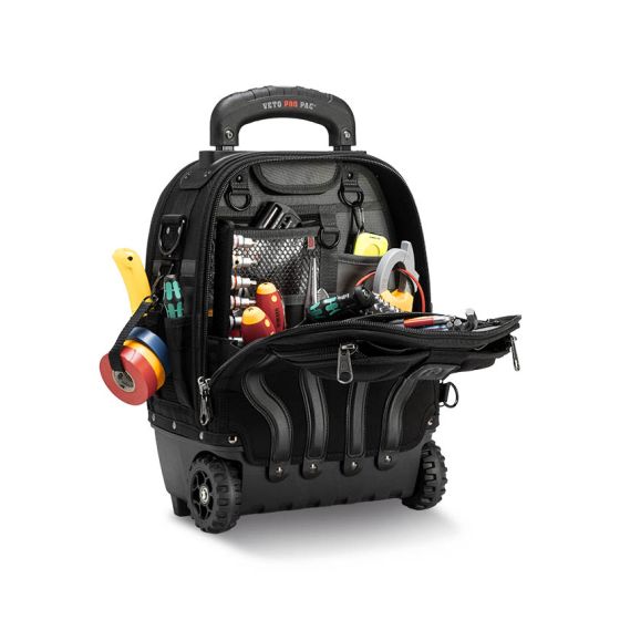 Veto Pro Pac Sac à dos à outils avec roulettes Veto Tech Pac MC Wheeler Blackout (AX3582)