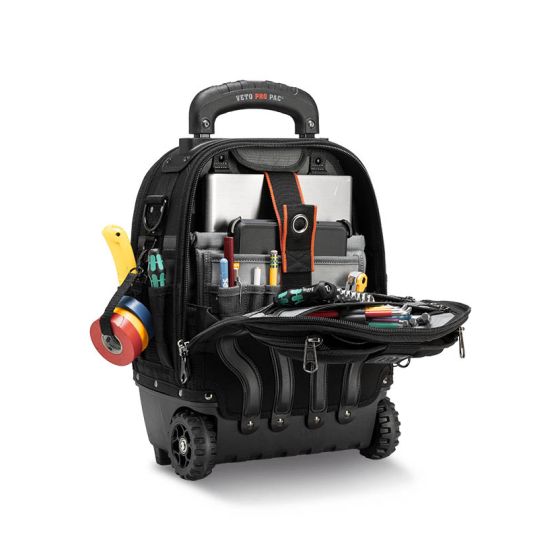 Veto Pro Pac Sac à dos à outils avec roulettes Veto Tech Pac MC Wheeler Blackout (AX3582)