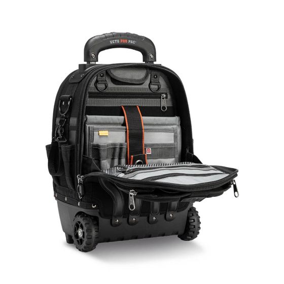Veto Pro Pac Sac à dos à outils avec roulettes Veto Tech Pac MC Wheeler Blackout (AX3582)