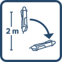 Bosch GVD 1000-17 Testeur de tension sans contact (0601077000)