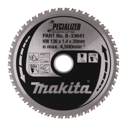 Makita B-33641 Lame de scie circulaire "Specialized" ø136mm 50Dts