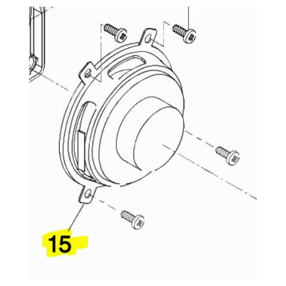 Makita Haut-parleur pour radio de chantier BMR050, DMR050, DMR106 (SE00000122)
