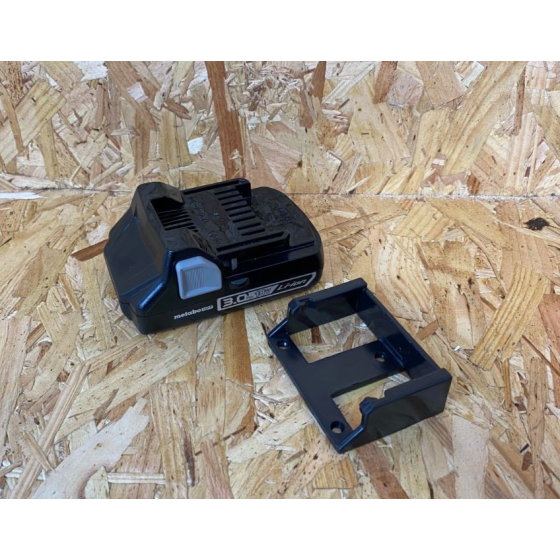 StealthMounts Supports de batteries Hikoki, Hitachi, Metabo 18V 6-pack NOIR BM-MHH18-BLK-6