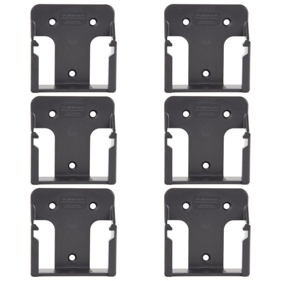 StealthMounts Supports de batteries Hikoki, Hitachi 18V 6-pack NOIR BM-MHH18-BLK-6