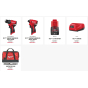 Milwaukee M12 BLPP2D-202B Pack Visseuse & perceuse 12V Brushless Powerpack 2x2Ah (4933500139)