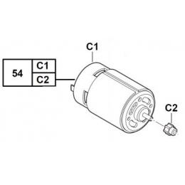 Milwaukee 200198006 Moteur Complet C12MT