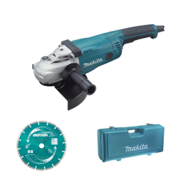 Makita GA9020KDX2 Meuleuse d'angle ø230mm 2200W avec coffret et disque diamant