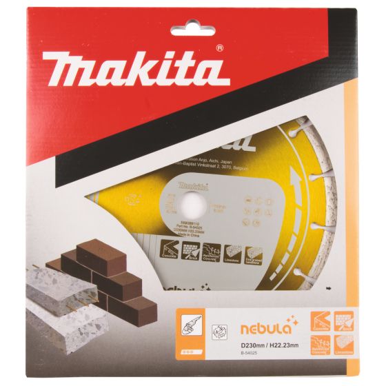 Makita Disque diamant ø230mm NEBULA pour béton B-54025 Makita Disque diamant ø230mm NEBULA pour béton B-54025