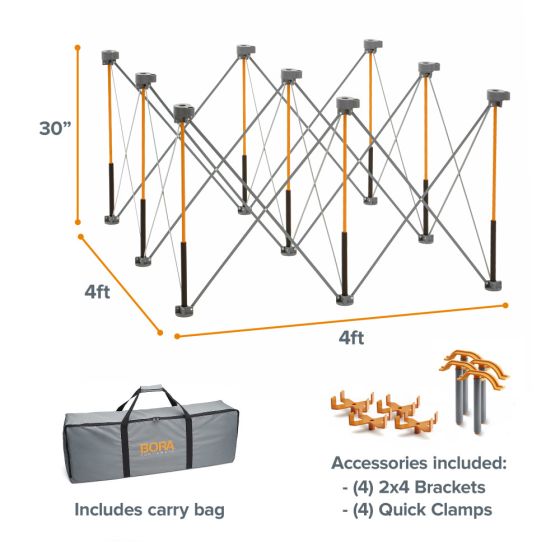 Bora Support de travail Centipède CK9S 120x120cm Bora Support de travail Centipède CK9S 120x120cm