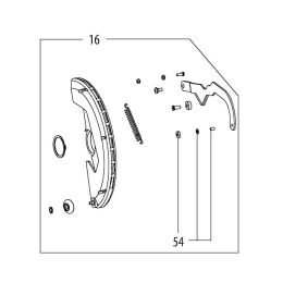 Metabo Carter pendulaire de protection de lame pour scie KGS216M, KGS18LTXBL216 (316075380)