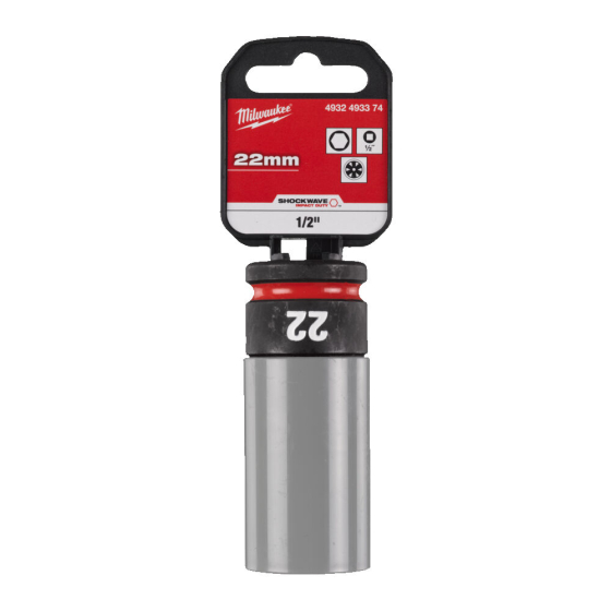 Milwaukee Douille à choc ø21mm - 1/2" pour roues alliages (4932493373)