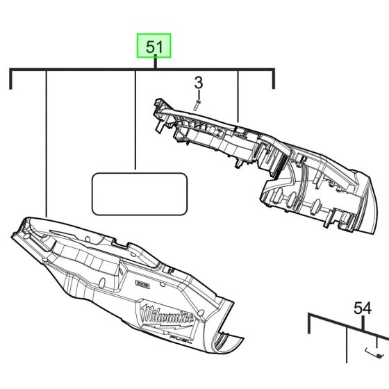 Milwaukee Carter complet pour souffleur M18 FBL (4931465444)