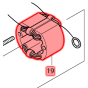 Makita Inducteur pour scie SR2100, SR2300, 5007NB (524538-6)