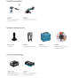 Makita DK0124G201 Ensemble de 2 machines 40 V max Li-Ion 2x4.0Ah XGT (DF001G + GA005G)