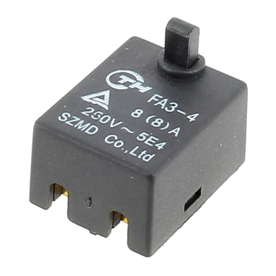 Ryobi Interrupteur FA3-4 pour rabots électrique EPN6802C, EPN7582N, EPN7582NHG (5131001418)