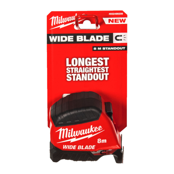 Milwaukee Mètre à ruban large magnétique premium 8m (4932499209)