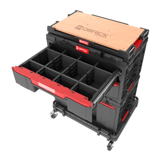 Qbrick System ONE Servante mobile avec coffret à outils (SET N° 6)