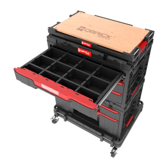 Qbrick System ONE Servante mobile avec coffret à outils (SET N° 4)