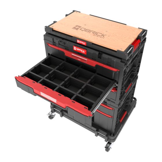 Qbrick System ONE Servante mobile avec coffret à outils (SET N° 4)
