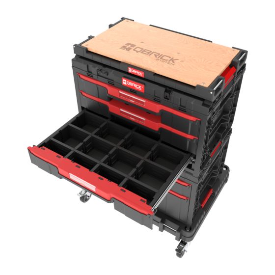 Qbrick System ONE Servante mobile avec coffret à outils (SET N° 4)