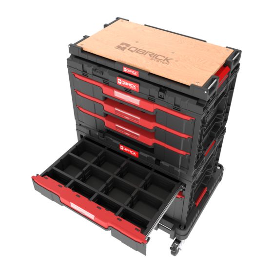 Qbrick System ONE Servante mobile avec coffret à outils (SET N° 4)