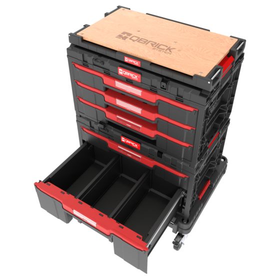 Qbrick System ONE Servante mobile avec coffret à outils (SET N° 4)