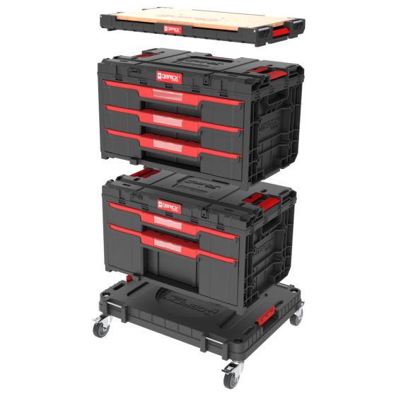 Qbrick System ONE Servante mobile avec coffret à outils (SET N° 4)