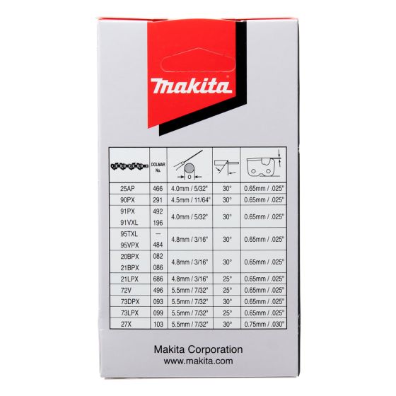 Makita Chaîne pour tronçonneuse, élagueuse 11.5cm (791284-8 - 191G95-7) Makita Chaîne pour tronçonneuse, élagueuse 11.5cm (791284-8 - 191G95-7)
