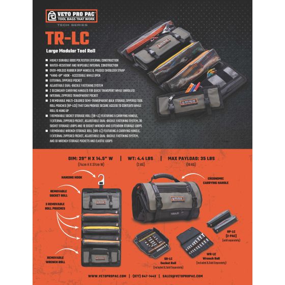 Veto Pro Pac TR-LC Trousse à outils modulaire (AX3710)