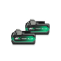 Hikoki BSL36A18X Lot de 2 Batteries 36V 5.0Ah à glissière Li-ion Multi-Volt (380205)