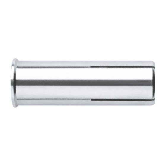 Index HE-CL Cheville à expansion avec collerette zinguée (M6/M8/M10/M12/M16/M20) Index HE-CL Cheville à expansion avec collerette zinguée (M6/M8/M10/M12/M16/M20)