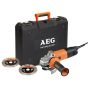 AEG WS10-125SK Meuleuse d'angle ø125mm 1000W avec 2 disques diamants (4935451303)