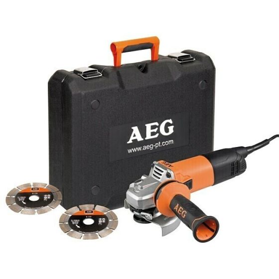 AEG WS10-125S Meuleuse d'angle ø125mm 1000W avec 2 disques diamants (4935451302)