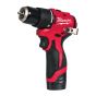 Milwaukee M12 BLPDRC-202C Perceuse, Visseuse à percussion 12V Brushless 2x2.0Ah (4933500422)