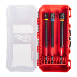 Milwaukee Set de 3 Douilles de vissage magnétique longues ø8-10-13mm (4932499426)