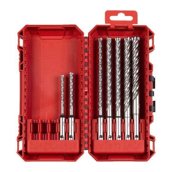 Milwaukee Coffret de 7 Forets béton 4 taillants MX4 SDS+ PACKOUT (4932500060)
