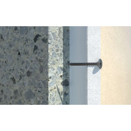 Index PL-F Vis pour plaques de plâtres phosphatée 3.5x25mm (PL35025)