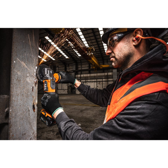 AEG BEWS18-125BLPX2-602MB Meuleuse d'angle 125mm brushless 2x6Ah HD QUICKSTACK (4935500067)