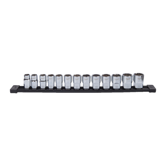 Milwaukee Set de 13 douilles Hexagonal 12 Pans métrique pour cliquet 1/2" (4932498797)