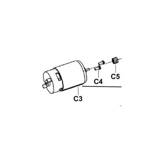 Milwaukee 201318002 Moteur C12RAD