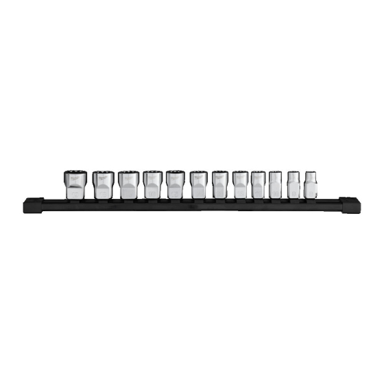 Milwaukee Set de 12 douilles Hexagonal 12 Pans métrique pour cliquet 3/8" (4932498795)